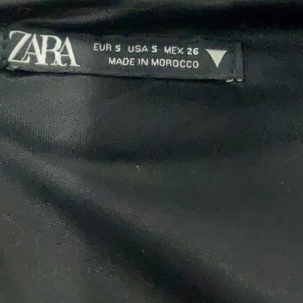 Zara Black And White Houndstooth Cropped Blazer - Picture 9 of 9